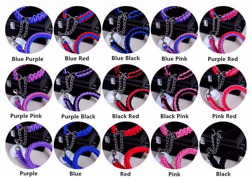 Double-Strand-Rope-Large-Dog-Leashes-Metal-P-Chain-Buckle-National-Color-Pet-Traction-Rope-Collar-Set-For-Big-Dogs-12m-Length-6